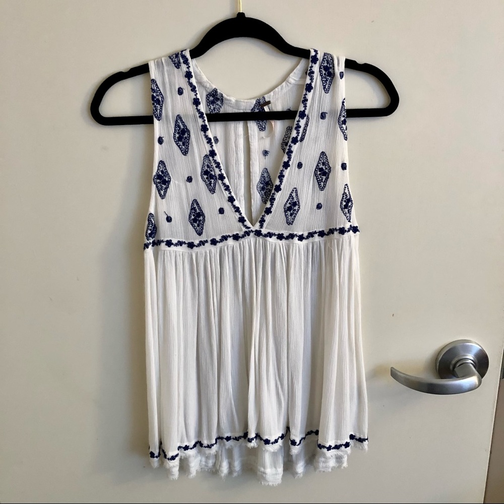 Free People V-Neck Top